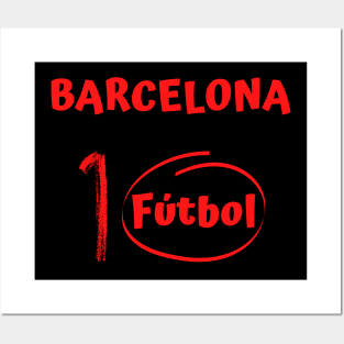 Barcelona Futbol Posters and Art